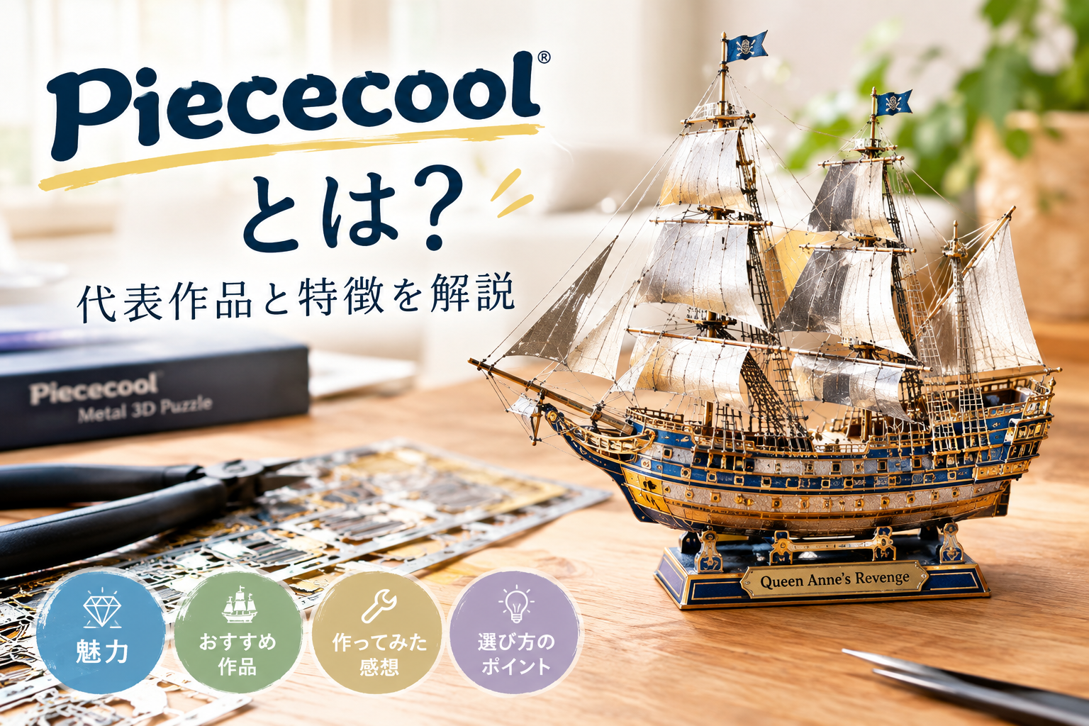 Piececool（ピースクール）の金属立体パズル